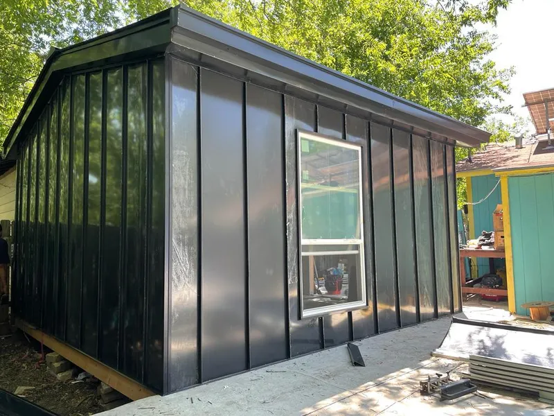 Black standing seam metal wall panels for Metal Roof Installation in Honey Brook